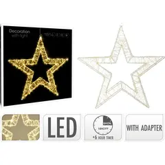 დეკორაცია ვარსკვლავი STAR 38CM 960L WARM WHITE