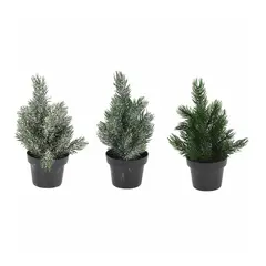 საახალწლო დეკორაცია ნაძვი ქოთანში 22 სმ 3ass