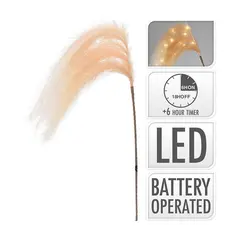 საახალწლო დეკორაცია ტოტი ბუმბულით 130 სმ ოქროსფერი