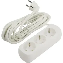 Удлинитель DEFENDER E350 3 пятиместный с заземлением 5,0 m