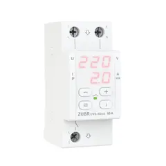 რელე ძაბვის ZUBR ერთფაზიანი დენის კონტროლით 2 მოდულისთვის  50 А მაქსიმუმ 60 A 11 000VА