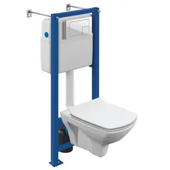 Toilet-Set Cersanit CARINA NEW CLEAN ON white