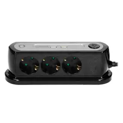 Удлинитель настольный ORNO 3х1,4м 2xUSB Schuko