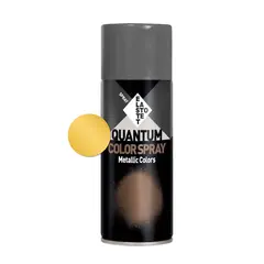 სპრეი საღებავი მეტალიკი Elastotet Quantum Color Spray Metallic Colors 400ml ღია ოქროსფერი