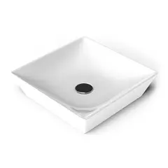 Washbasin countertop Lucco Decente 40 cm white