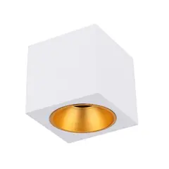 ჭერის განათება GU10 ოთკუთხედი კორპუსი თეთრი ფერი 6692