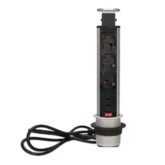 Удлинитель настольный ORNO 3х1,8м USB Schuko 1349