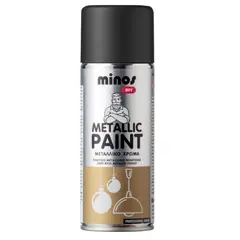 სპრეი-საღებავი Evochem Minos Metallic Paint 400 მლ შავი