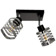 ბრა ORNO SIENA 2 E27 კვადრატი შავი