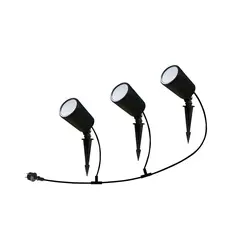 Garden light V-TAC LED 3x5.2W WI-FI RGB 3IN1+RGB black IP65 3015