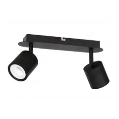 სპოტი LUMINEX 2 Demia შავი 1430 GU10 2x MAX 8W