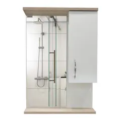 Шкафчик с зеркалом Denko Akyazi 55 White Sonomo 55x75 cм