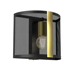 Sconce Luminex 4147 Kaga 1 E27 15W black Gold