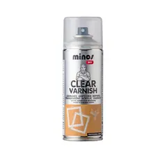 სპრეი ლაქი გამჭვირვალე Evochem Minos Clear Varnish Spray 400 მლ პრიალა