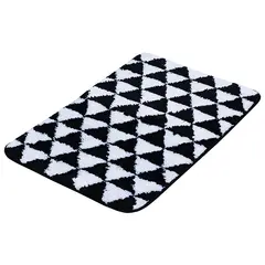 Коврик для ванной Bisk 07925 45x70 см бело-черный