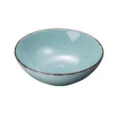 Тарелка глубокая Nature Look 410115 бирюзовая 18,5 см