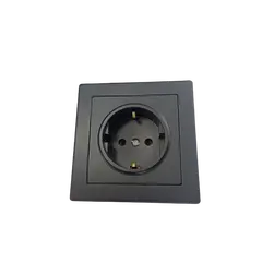 Розетка Timex IP20 Jowisz 1 с заземлением черный