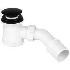 Shower tray siphon McAlpine HC26CLMB black
