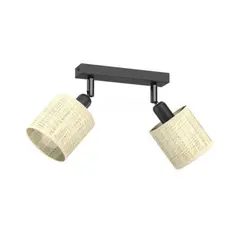 სპოტი Luminex Rattan 2 E14 L200 Ø100 h100 შავი როტანგი 5295