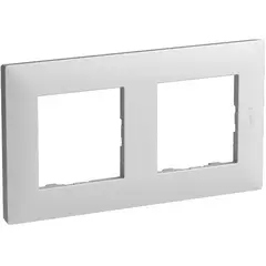 Frame 2-place,white LEGRAND