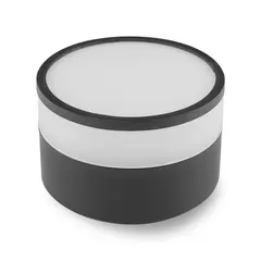 ჭერის სანათი New Light ø120 12W 3000K შავი SG-400