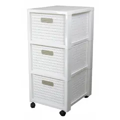 Комод Rotho 3 x A4 с колесиками COUNTRY белый