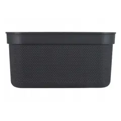 Корзина для хранения с крышкой Rotho DECO 5л черная
