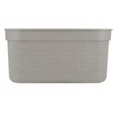 Корзина для хранения с крышкой Rotho DECO 5л капучино