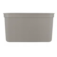 Корзина для хранения с крышкой Rotho DECO 16л капучино