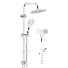 საშხაპე სისტემა Valtemo Deluxe Mat Chrome VS-2527