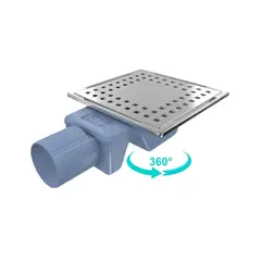 Трап для душа Valtemo Inox-S Base VFD-773415 10x10 см 40 мм