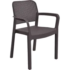 Plastic chair Allibert Samanna 53x58x83 cm brown