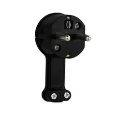 Вилка Timex угловая плоская черная Uni-Schuko