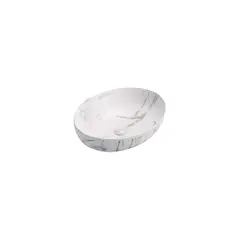 Washbasin Pate Oval N78166MWY-2 Glossy Marble