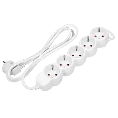 დამაგრძელებელი ORNO 5х3მ 3x1.0მმ Schuko თეთრი