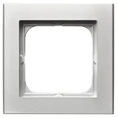 Рамка Ospel Sonata R-1R/38 1 местная серебро матовое