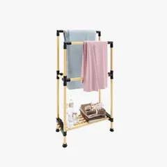 Floor hanger with shelf for towels 2 rows Monstera GB1K