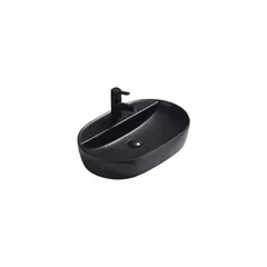 Washbasin Pate Oval 78239MB Matt black