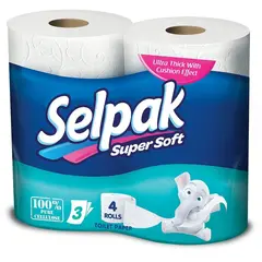 ტუალეტის ქაღალდი Selpak  4 ც