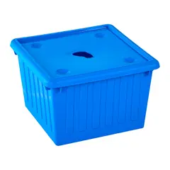 Storage box with plastic lid Aleana LLC Blue 25 L