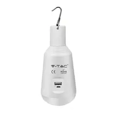 Светодиодная лампа с аварийной функцией и солнечной панелью V-TAC 2857 7W E27