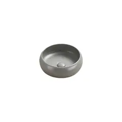 Washbasin Pate Round 113MH Matt Cement gray