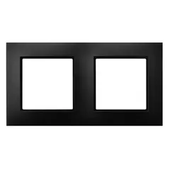 Рамка Ospel Aria R-2U/33 2 местная черная
