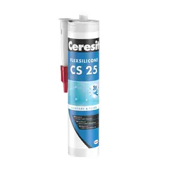 Силиконовая затирка Ceresit CS25 280 мл светло-серая