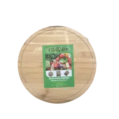 დაფა ბოსტნეულის საჭრელი მრგვალი ბამბუკი 32*32 MG-1272