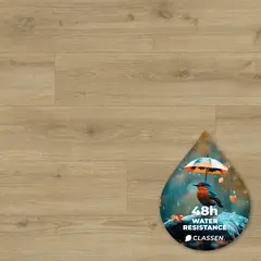 Laminate water resistant Classen Life oak Bari 1285x192x8 AC5/33 4V