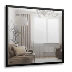 სარკე Silver Mirrors Harlem 600x600 მმ  ლითონის ჩარჩოთი