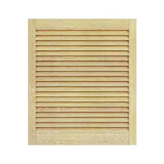 Doors louvered wooden Pine Woodtechnic 606х594 mm