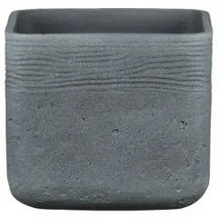 Ceramic pot for flowers Scheurich 989/20 DARK STONE