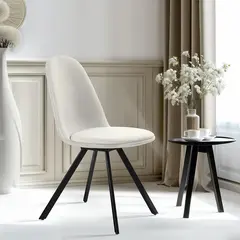 სკამი 53x44x82.5 სმ Beige SUNFLOWER SLUBBED BEIGE 6PCS